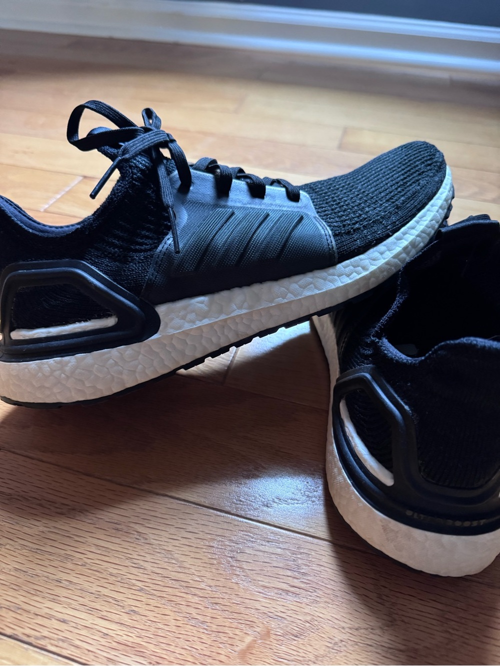 adidas Ultraboost 19 Running Shoes – Core Black / White